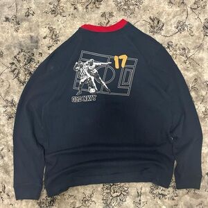 Old Navy Men's Navy Crewneck with Graphic